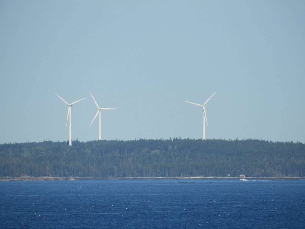 Windmills Afar the Ocean